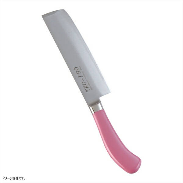 TKG TKG-PRO 抗菌カラー包丁 菜切庖丁 18cm ピンク