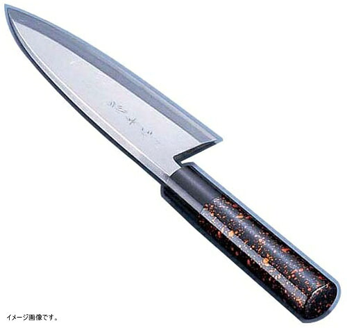 TKG 歌舞伎調和庖丁 忠舟 出刃 15cm 黒金茶 ATD0201