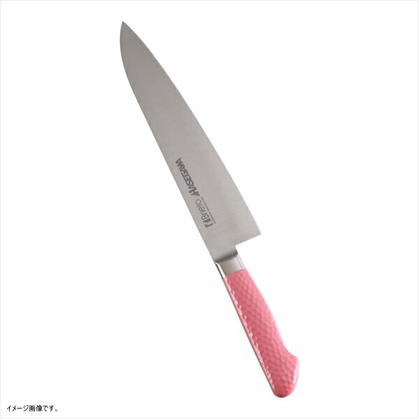 ハセガワ 抗菌カラー庖丁 牛刀 24cm ピンク MGK-24