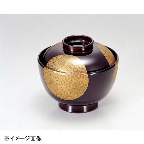 若泉漆器 百合型小吸椀　黒朱波千鳥　5客 Amazon.co.jp: 若泉漆器 割烹漆器 黒朱波千鳥見返百合型小吸椀 w