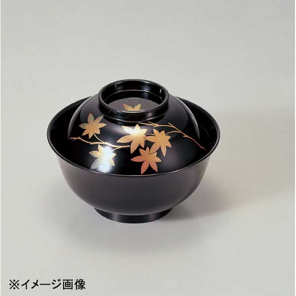 若泉漆器 羽反吸椀 黒紅葉 本漆塗 蒔絵 1-195-10｜スタイルキッチン