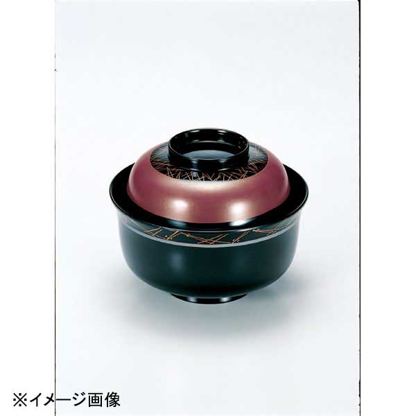 若泉漆器 4寸京型羽反椀 紫雲に松葉 W-2-81
