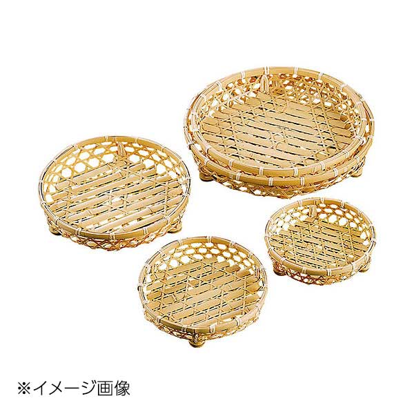 ヤマコー 用美 晒竹オードブル篭・足付(篭のみ) 尺2 23378