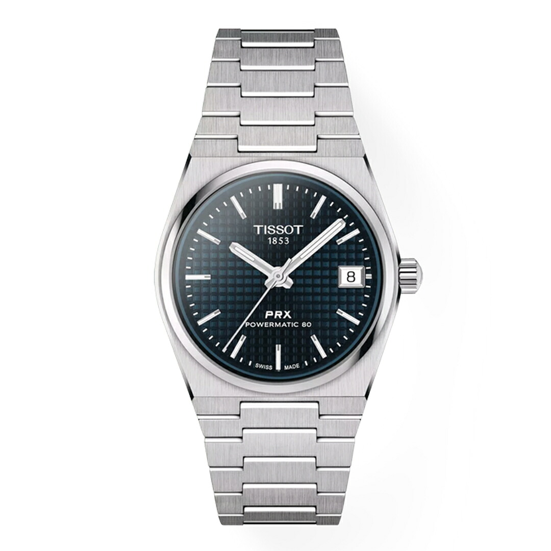 【創業97年正規店】【24回無金利】ティソ TISSOT PRX ピーアールエックス パワーマティック80 T137.207.11.041.00 35mm ブルー 青 メンズ 腕時計 オートマティック 正規品 2年保証 送料無料 ラッピング無料｜HARADA 店