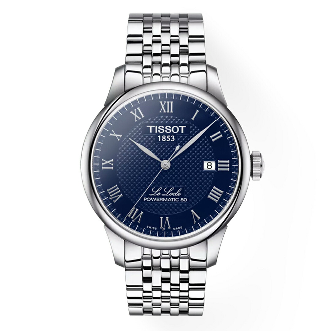 【創業97年正規店】【24回無金利】ティソ TISSOT LE LOCLE ル・ロックル パワーマティック 80 T006.407.11.043.00 39.3mm ブルー 青 メンズ 腕時計 自動巻き オートマティック 正規品 2年保証 送料無料 ラッピング無料｜HARADA 店