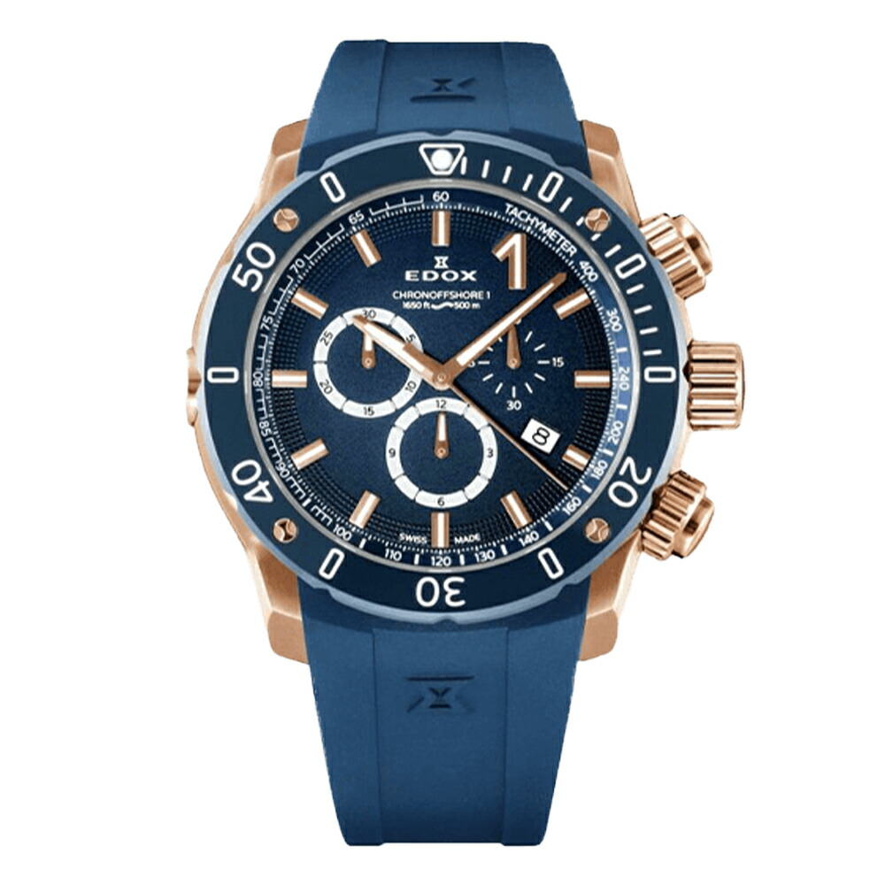 楽天市場】【替えベルト付】EDOX エドックス クロノオフショア1
