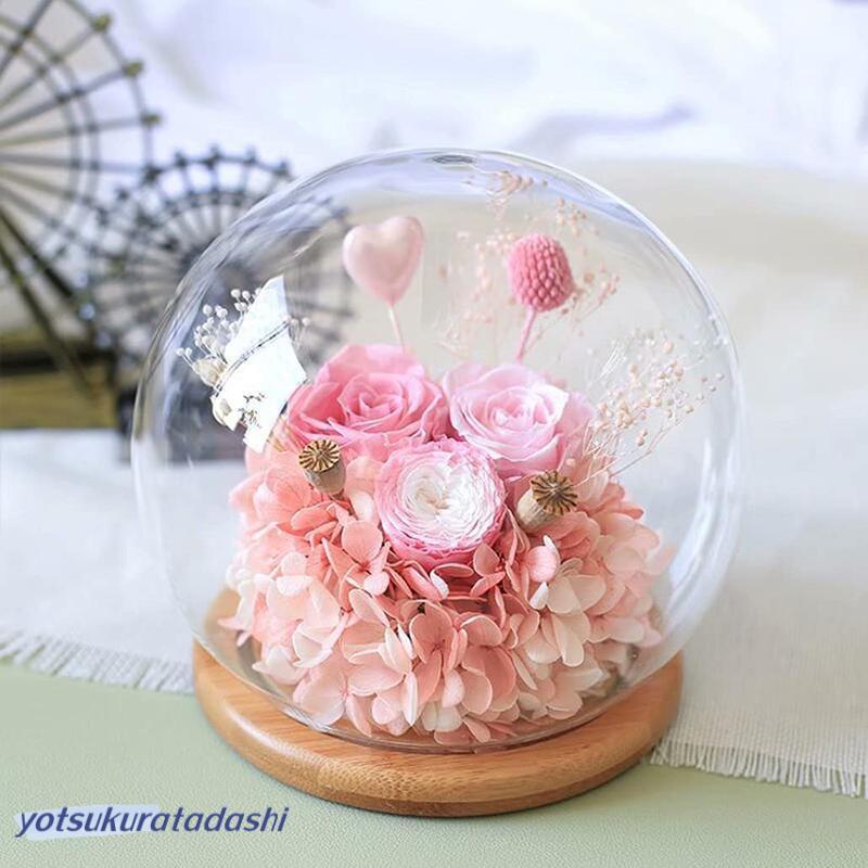爆買 素っ気ないお花 プリザーブドフラワー プセント 母の日 硝子学生寄宿舎 差し上げ物 容れもの入り口・入口 ローズ 室内装飾 薔薇 枯れない花 手提げ袋 母