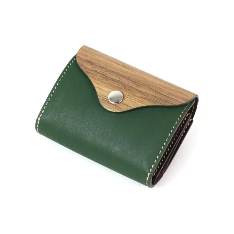 [VARCO REAL WOOD] Palm wallet コンパクト mini ミニ ウォレット メンズ レディース 本革 天然木 ウッド レザー 日本製 12,694円