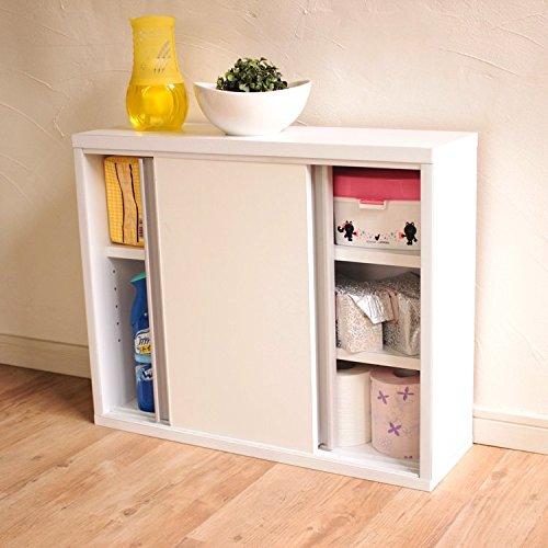 シンプル トイレ収納ラック L 引戸 タイプ (幅 60cm) BR-60H