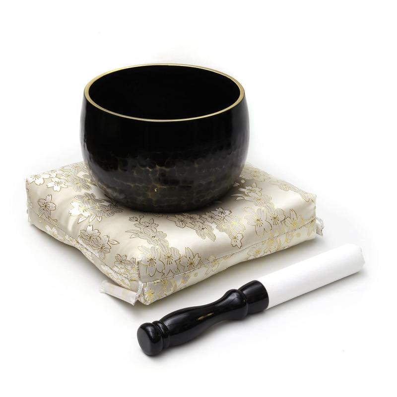重厚な音色 大徳寺 りん 3点セット 角布団リンの直径 13.5cm 4.5寸 田中仏壇店オリジナル 仏具