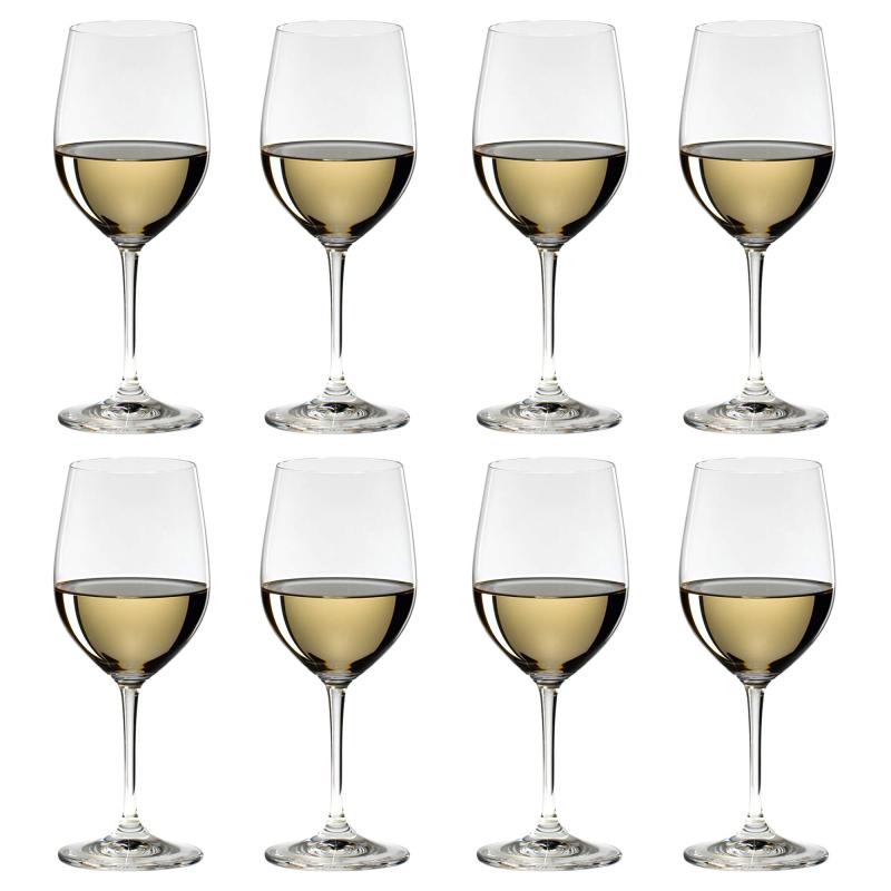[定まり品] RIEDEL ロバート・エドワード・リーデル 白ぶどう酒 水呑み 8個書き割り ヴィノム ヴィオニエ/シャルドネ 350ml 6416/05-8