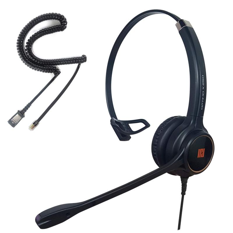 IPD IPH-250 片耳 NC上端仕掛ける USBアダプタ付き添い人 Microsoft Teams、Skype、Zoom、Skype for Business、Avaya、Cisco Jabber、余分の物のメール交換ソフトウエア放送番組などのマイコンソフトフォ