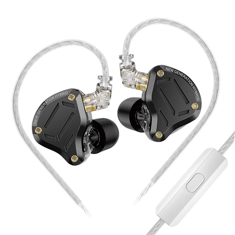 LINSOUL KZ ZS10 Pro 2音楽愛好家に向け設計ブラックハイエンド4BA+1DDハイブリッドイヤホン 3-Way構造テクノロジー 4つレベルカスタムチューニングスイッチが搭載する 音響学に基づくチューニン