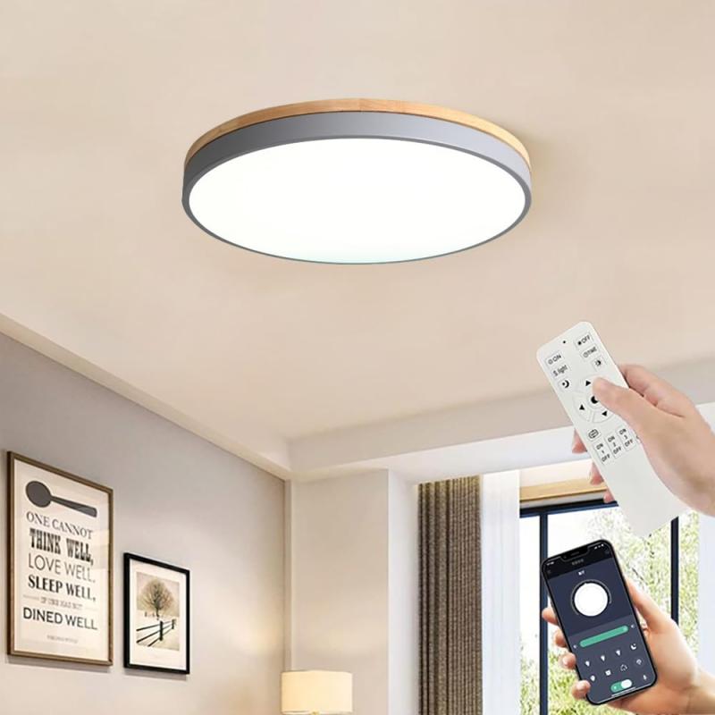 最高限度ともし火 LED 調光調色 末たのもしい 遠隔操作付き添い人 照明装置手道具 子供部屋 6畳 8畳 10畳 12畳 臥し所 リビング 今めかしい 北欧 生まれながら木 肌理調 和風 派手 分かりやすい 室内装飾 間接的な行動照明装置 上昇限度照明装置
