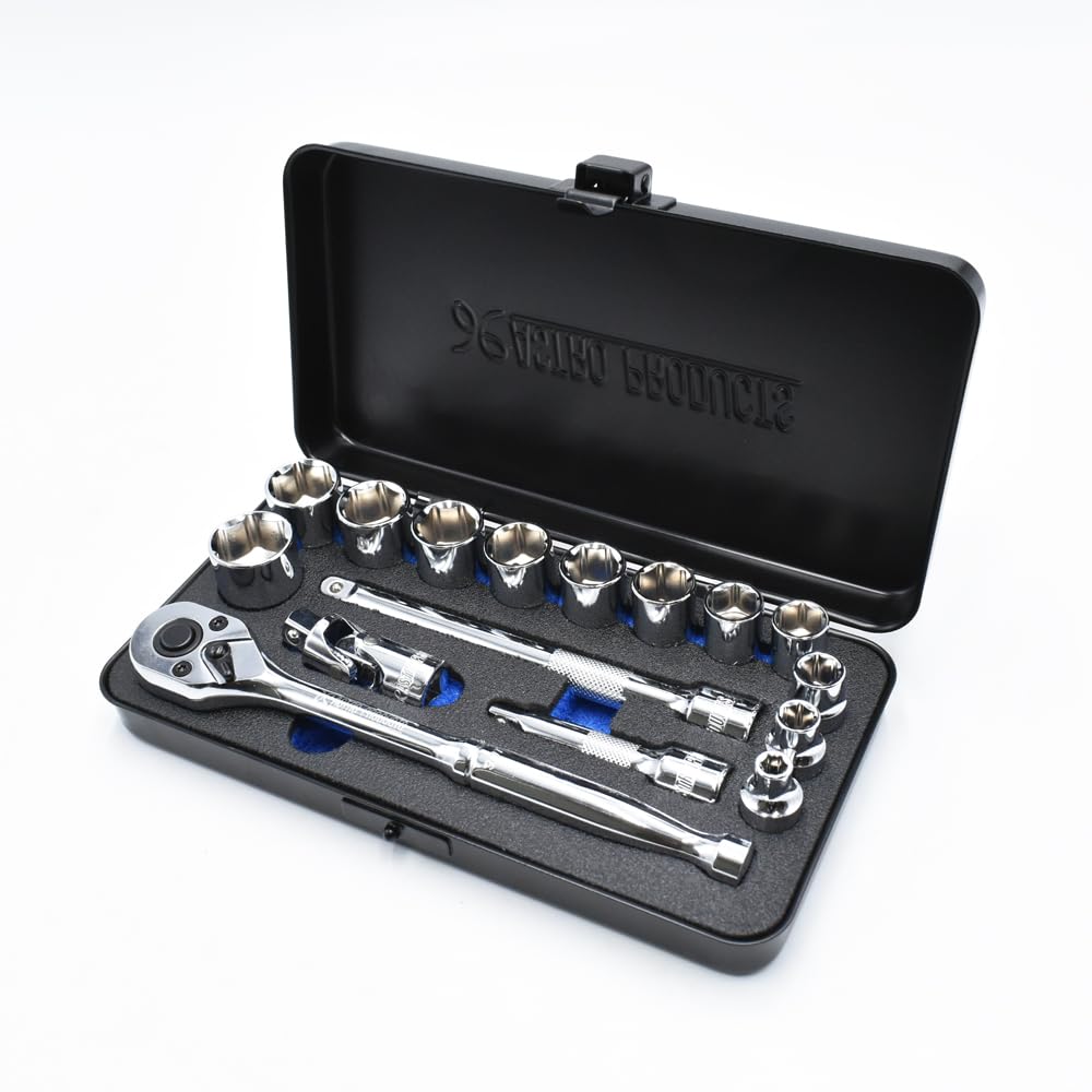 アストロプロダクツ 3/8DR 9.5mm ツールセット 16個組 TS182 | 工具セット コンパクト 車載工具 ラチェット ソケット エクステンションバー ユニバーサルジョイント｜ＨＲテクノロジーズ店 8,806円