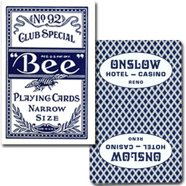 レア物☆カジノトランプの最高峰Bee（ビー）ブラックジャック専用マットとケース付 楽天市場】カジノトランプ【ビー96 ブリッジサイズ ダイヤモンド