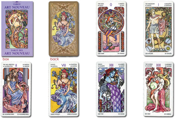 Miniature Tarot Art Nouveau Tarot Art Nouveau - 