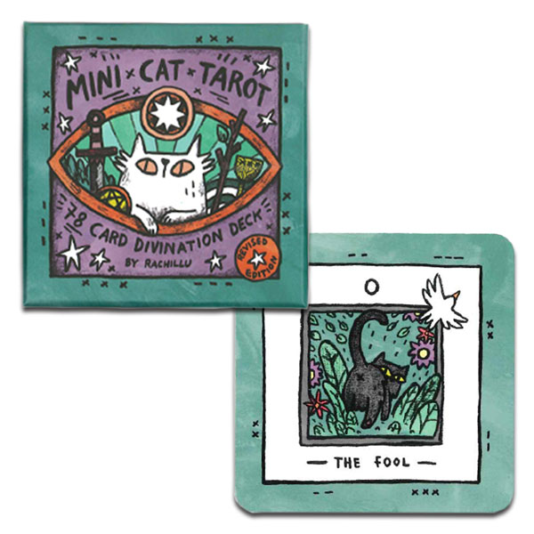 ラッキーカードプレゼント タロットカード ミニ キャット タロット デッキ タロット直輸入専門店 ヘリテイジ あす楽対応タロット 占い 開運 風水 パワーストーン ポップで可愛い猫たちがたくさん
