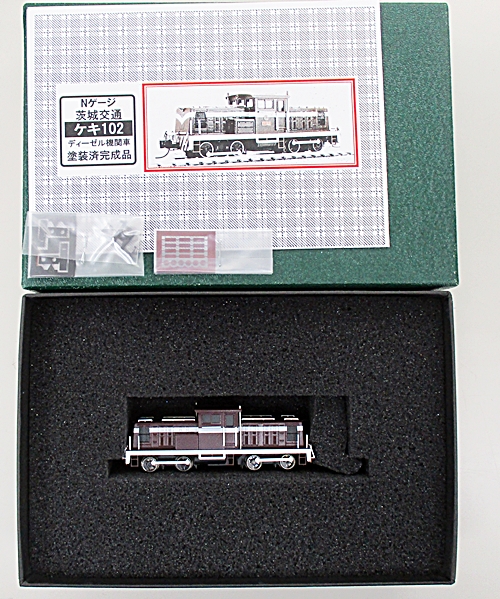 中古 Nゲージ ワールドアート 茨城交通 ケキ102 ロッド式ディーゼル機関車 塗装済み完成品 A 外箱傷み 側面品名シールにハゲあり Asoreuma Org