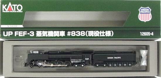 【中古】Nゲージ KATO(カトー) 12605-4 <br>UP FEF-3 蒸気機関車 #838 (現役仕様) <br>【A´】 <br>※外箱若干傷み