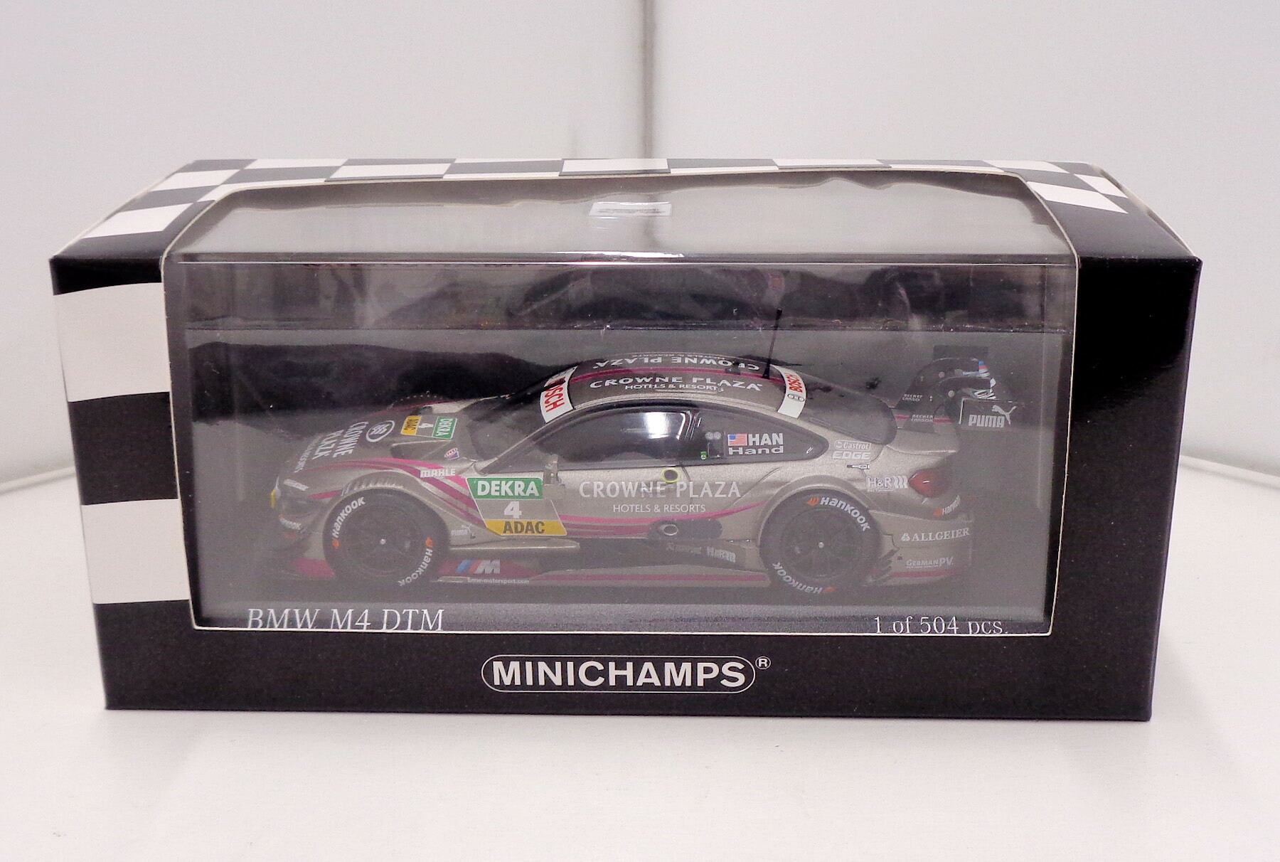 【中古】 その他 スケールミニカー(1/43) ミニチャンプス BMW M4 DTM (F82) Team RBM J.Hand DTM 2014 【C】 ※開封品・外箱に若干の傷み・デカール傷み・メーカー出荷時からの塗装ムラが多少ございます|ホビーランドぽち 店