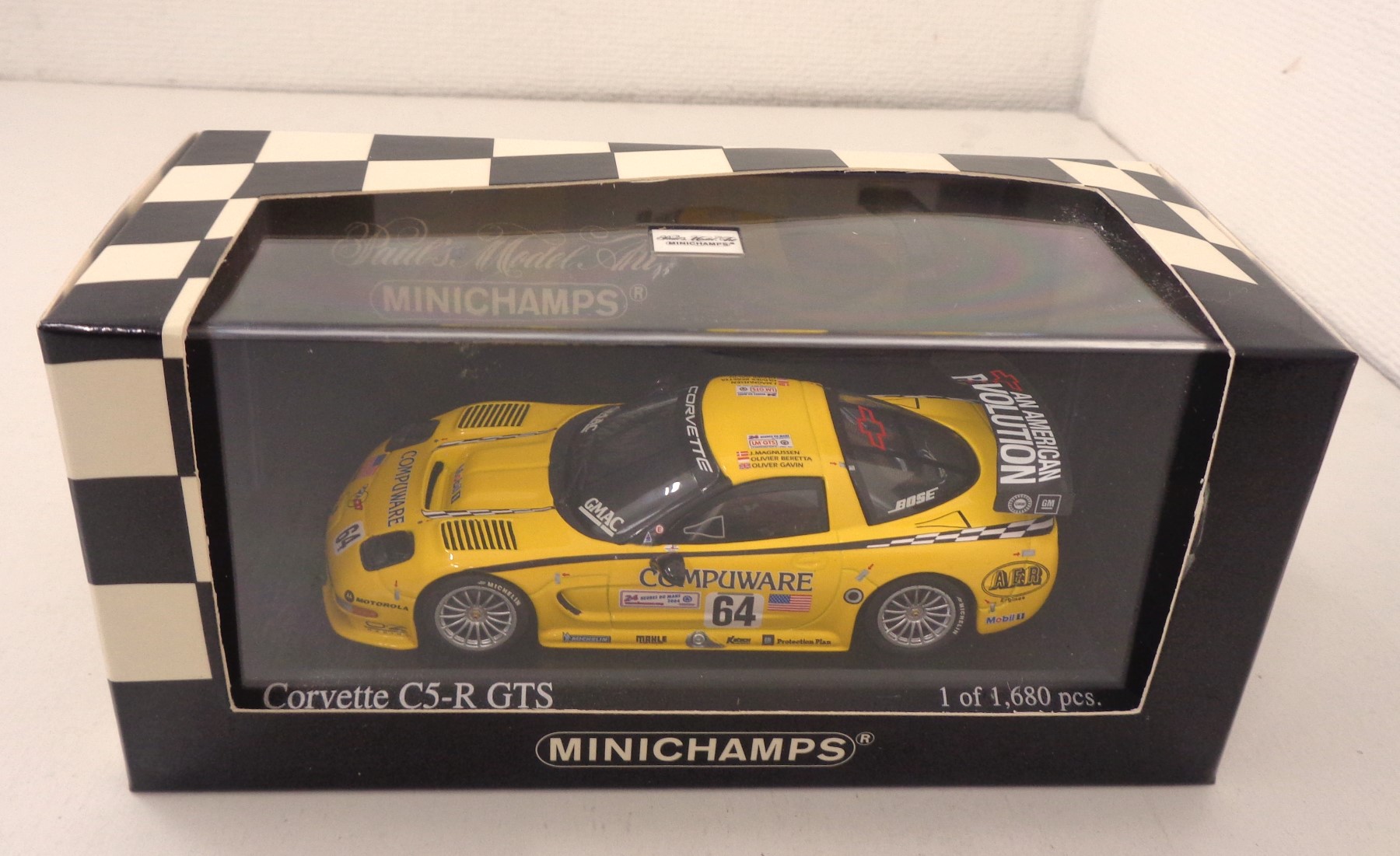 Corvette C5-R Petit Le Mans 2001 N°4 * Minichamp 1:43 (Neu und