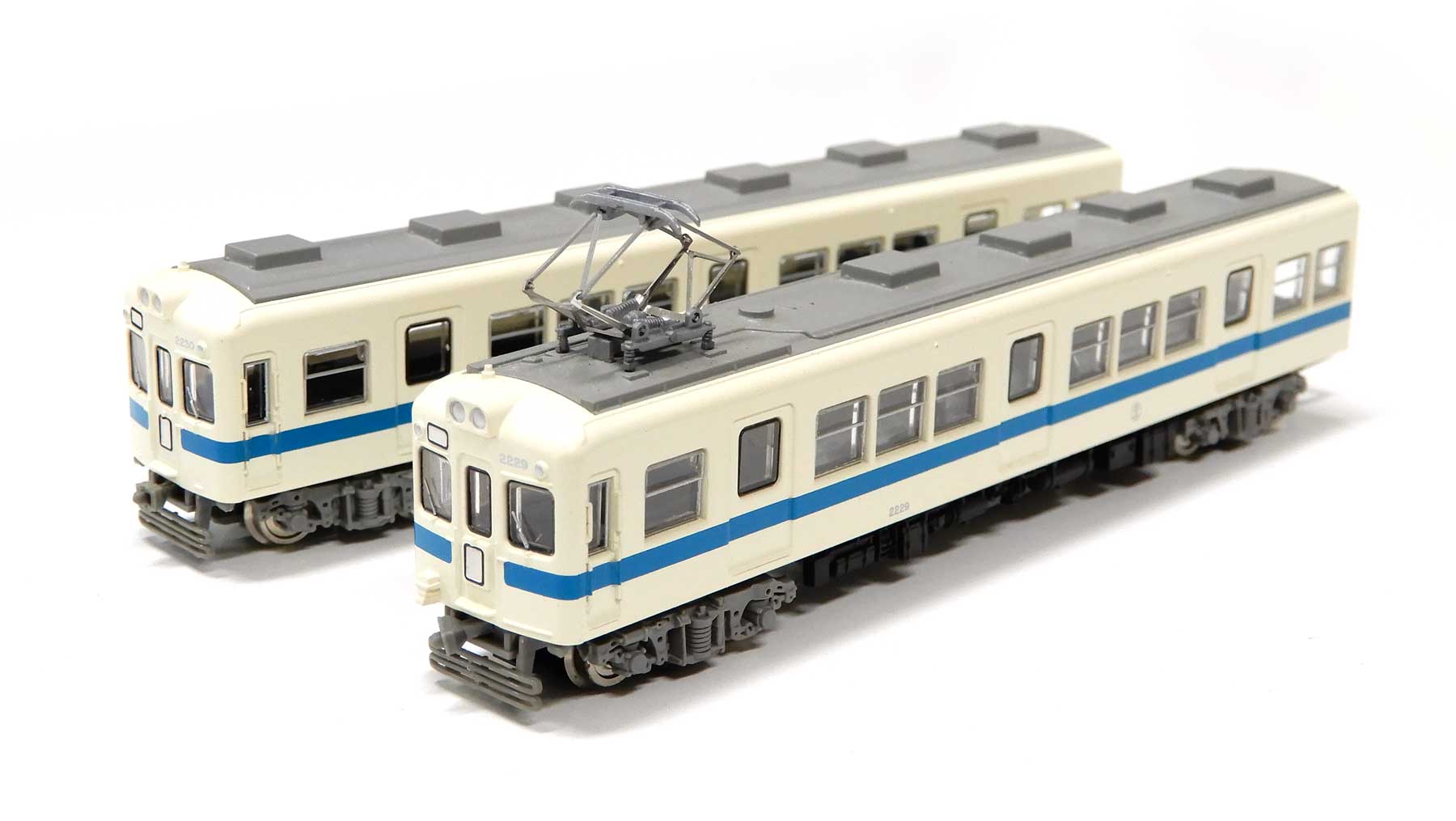 【中古】ジオコレ TOMYTEC(トミーテック) (025-026) 鉄道コレクション 第3弾 新潟交通 2220系 モハ2229+モハ2230 2両セット 【ジャンク】 Nゲージ化 (動力組込・車輪、パンタ交換) / メーカー出荷時の塗装ムラ等はご容赦下さい画像