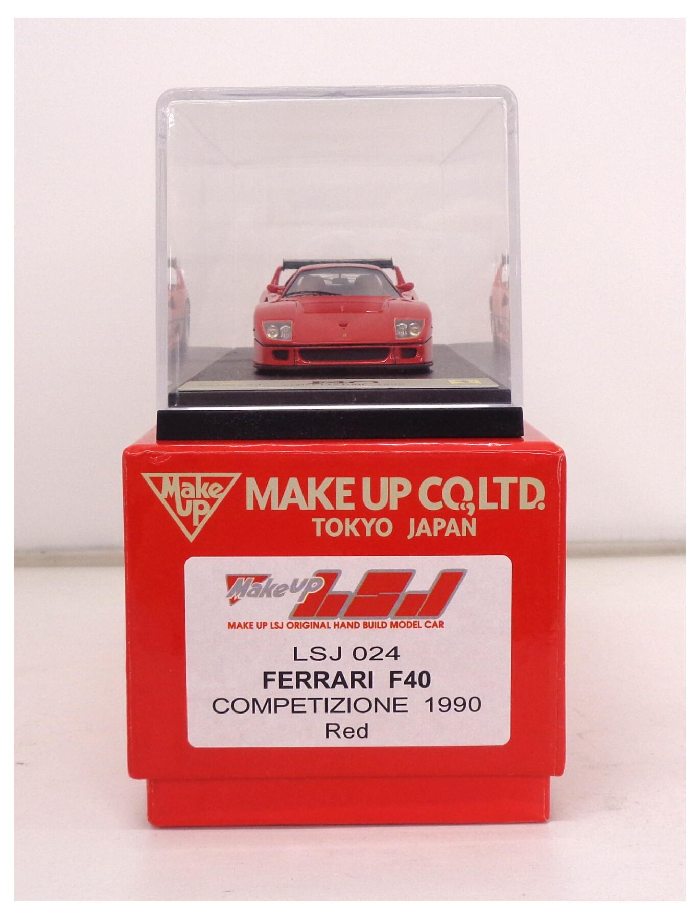 【中古】 その他  <br>スケールミニカー(1/43) <br>メイクアップ/LSJ FERRARI F40 COMPETIZIONE 1990 Red LSJ024 <br>【B】 <br>※外箱に若干の傷みあり・リアガラスに若干の浮きあり・商品の性質上多少の塗装ムラ等はご容赦ください