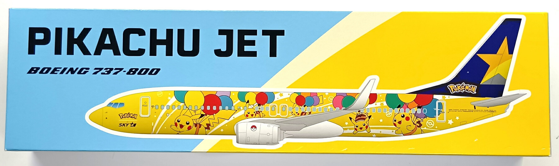 【中古】 その他 完成品(航空機) 民間機 EVERRISE BC1330 SKYMARK AIRLINES BOEING737-800 ピカチュウジェット JA73AB 【B】 スタンド支柱取付用ネジ欠品/メーカー出荷時からの塗装ムラ等はご容赦ください|ホビーランドぽち 店