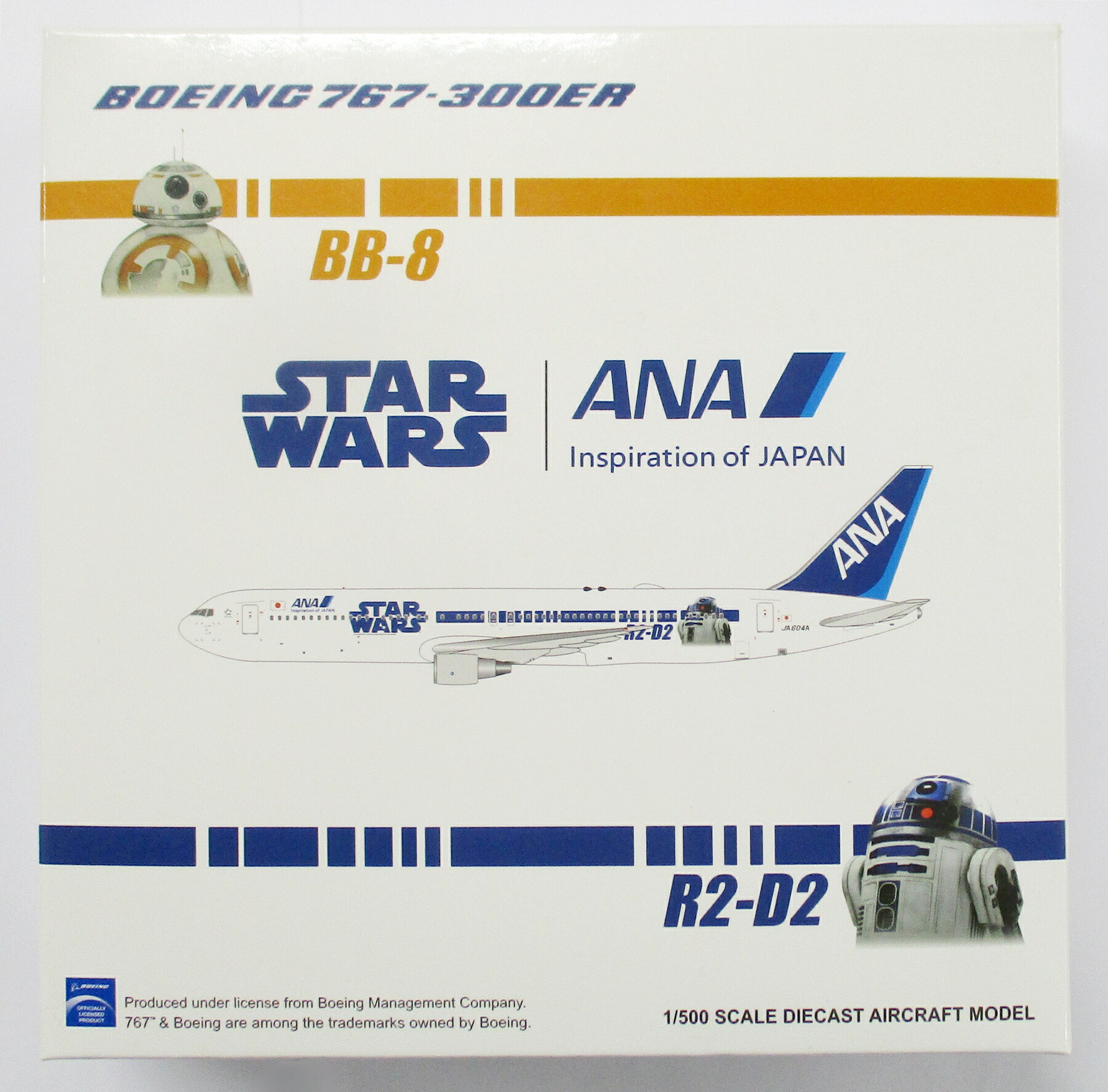 【中古】 その他  <br>完成品(航空機) 民間機 <br>JC WINGS 1/500 ボーイング 767-300ER ANA/全日本空輸 JA604A STAR WARS特別塗装機 [PX5006] <br>【B】 <br>外箱傷み 微細な塗装ムラはご容赦下さい