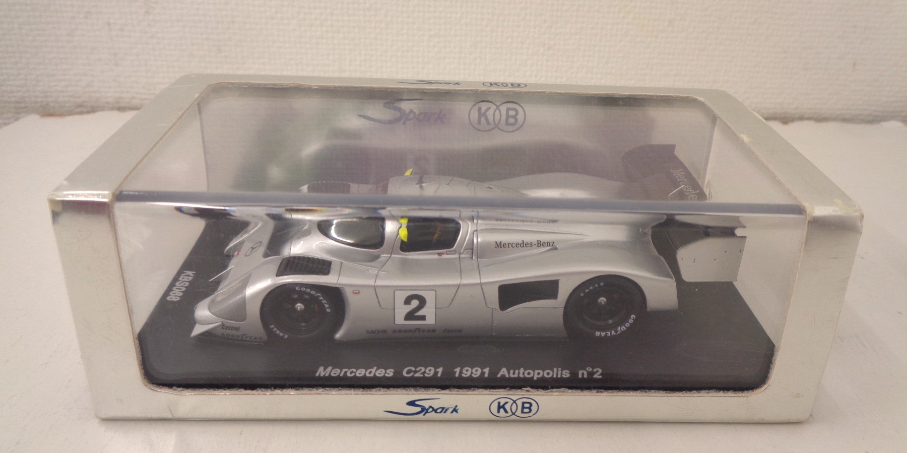 【中古】 その他 スケールミニカー(1/43) Spark/KBS068　メルセデス・ベンツ C291 91 オートポリス優勝 #2 M.シューマッハ/K.ベンドリンガー 【B】 ※スリーブ傷み及びケース傷多数あり　※商品の性質上多少の塗装ムラ等はご容赦下さい