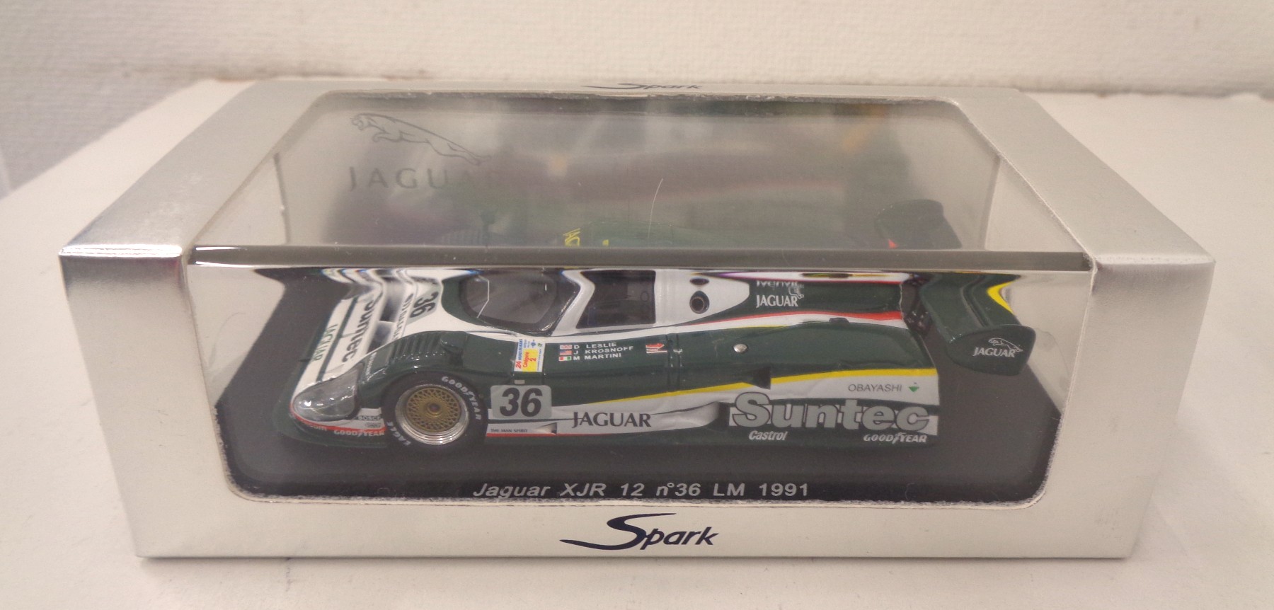 【中古】 その他 スケールミニカー(1/43) Spark/S0754 ジャガー XJR12 LMルマン 1991#36 【B】 ※スリーブ傷み及び若干のケース傷あり ※商品の性質上多少の塗装ムラ等はご容赦下さい|ホビーランドぽち 店