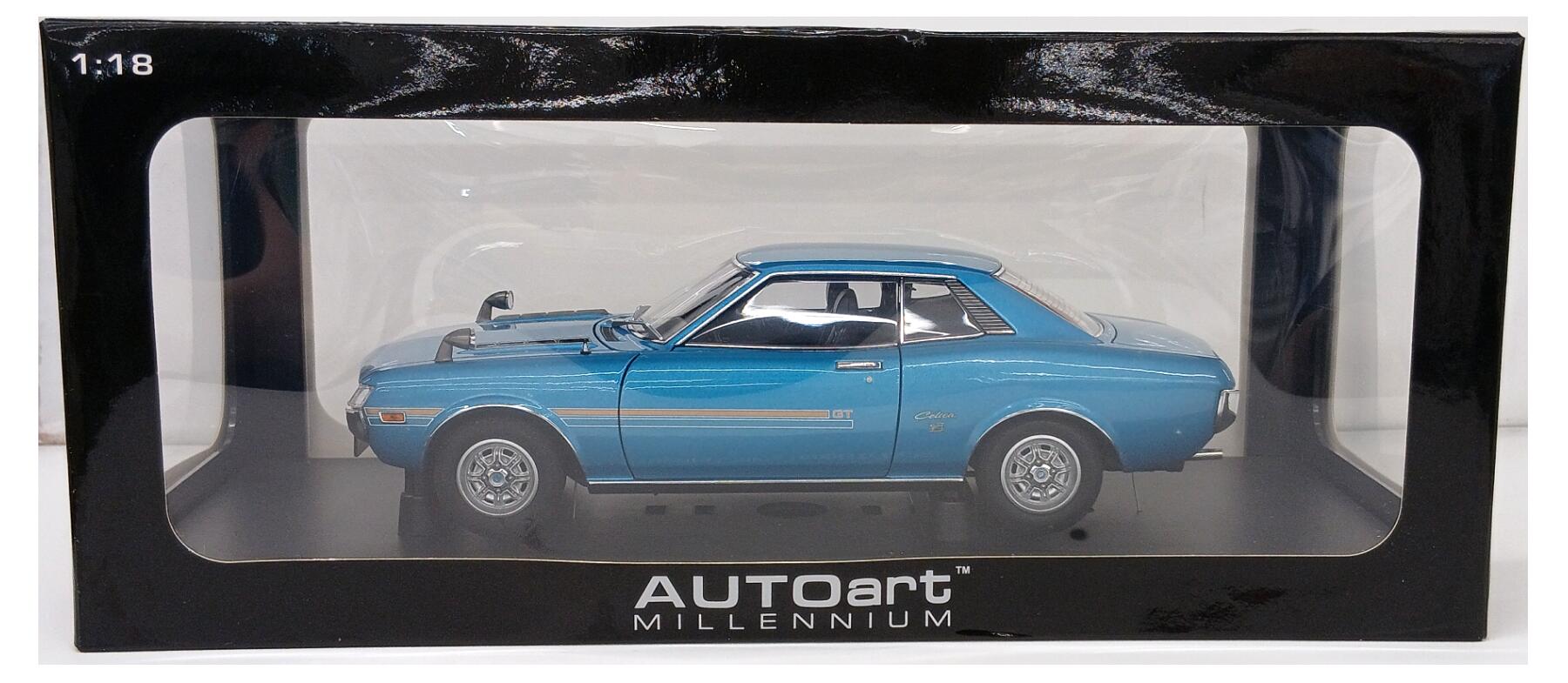 【中古】 その他 スケールミニカー(1/8～1/35) オートアート 1/18 トヨタ セリカ 1600GT(TA22) 【C】 ※外箱傷み・左ドアのバネに緩みあり・商品の性質上多少の塗装ムラ等はご容赦ください