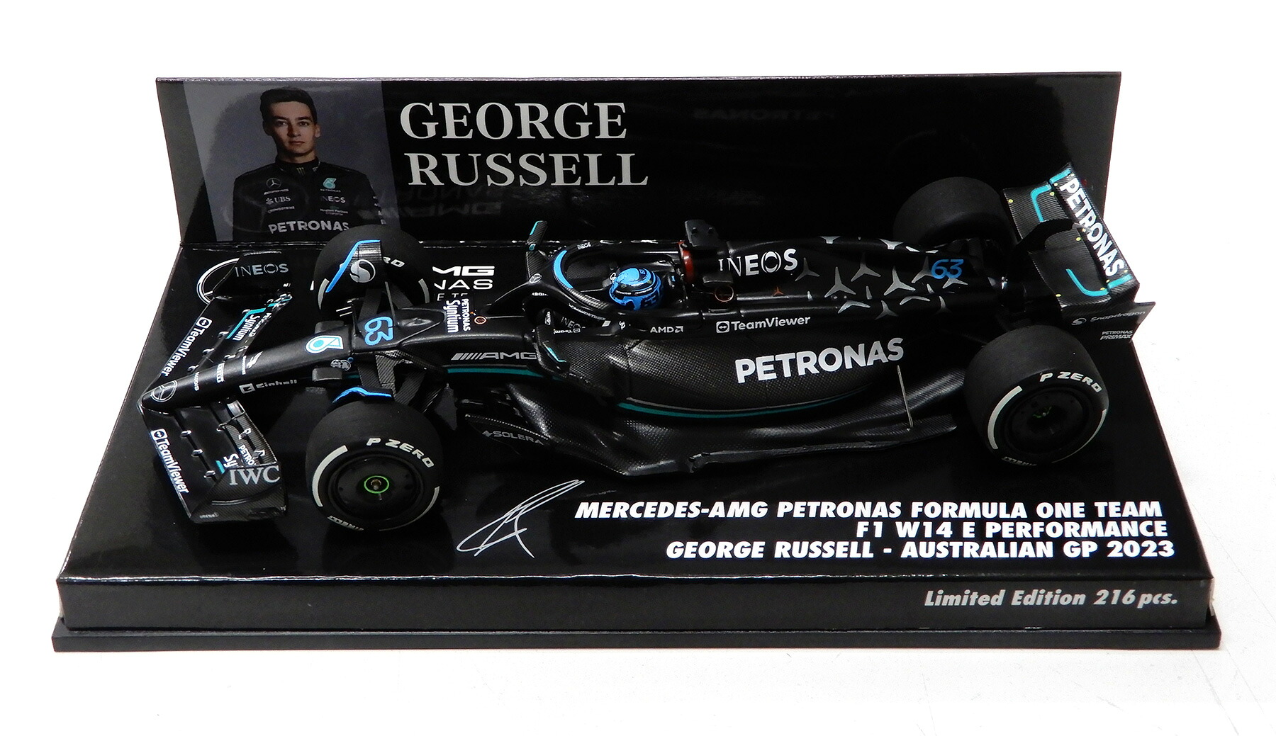 【中古】 その他 スケールミニカー(1/43) MINICHAMPS 1/43 メルセデス-AMG ペトロナス フォーミュラ ワン チーム F1 W14 E パフォーマンス ジョージ・ラッセル 2023 【B】 ケース開封・若干の傷み / 性質上、多少の塗装ムラ等はご容赦ください｜ホビーランドぽち　店