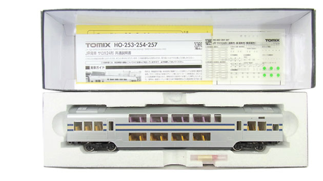 【中古】HOゲージ TOMIX(トミックス) HO-257 JR電車 サロ124形 (横須賀色) 【A´】 外箱傷み