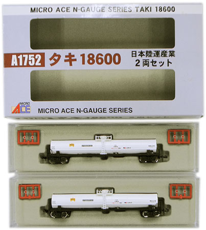 【中古】Nゲージ マイクロエース A1752 <br>タキ18600 日本陸運産業 2両セット <br>【A´】 <br>※外箱若干傷み