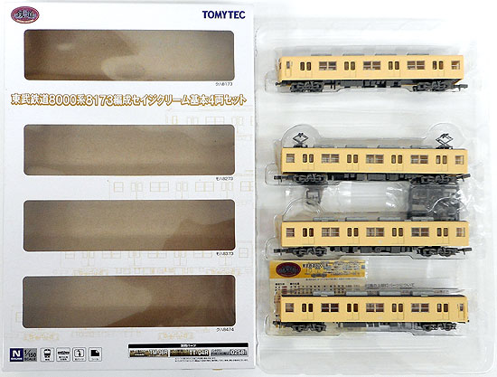 【中古】ジオコレ TOMYTEC(トミーテック)  <br>(1317-1320) 鉄道コレクション 東武鉄道8000系 8173編成セイジクリーム  4両基本セット <br>【A´】 <br>※外箱破れあり