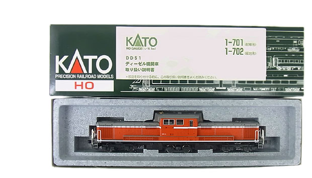 【中古】HOゲージ KATO(カトー) 1-702 DD51 (暖地形) 2003年ロット 【C】 外箱傷み/ウインドワイパーパーツ欠品|ホビーランドぽち 店