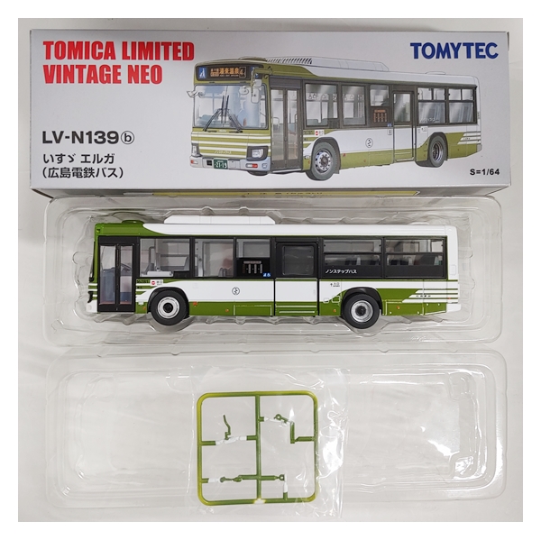 Tomytec トミーテック トミカ エルガ リミテッドビンテージneoいすゞ Lv N139b 広島電鉄バス パーツ未