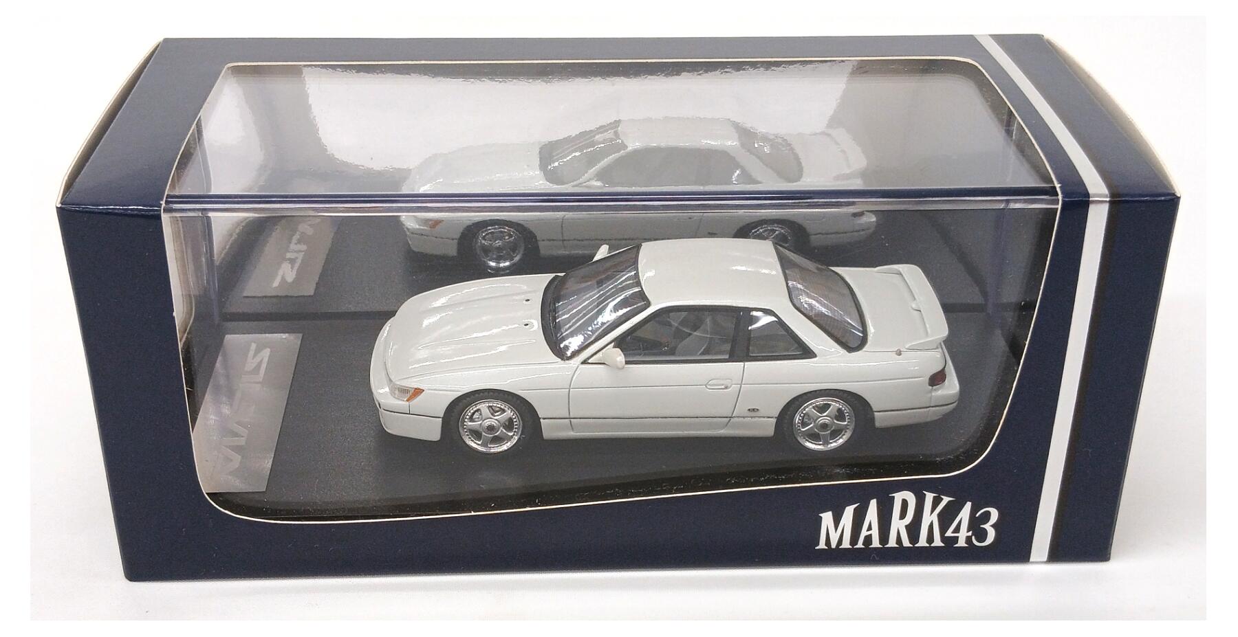 【中古】1/43 HobbyJAPAN(ホビージャパン) PM4369CW ニッサン シルビア K`s (S13) カスタムVer. ホワイト 【A&acute;】 ※ケースのテープ留め未開封・外箱に若干の傷みあり・商品の性質上多少の塗装ムラ等はご容赦ください｜ホビーランドぽち　店
