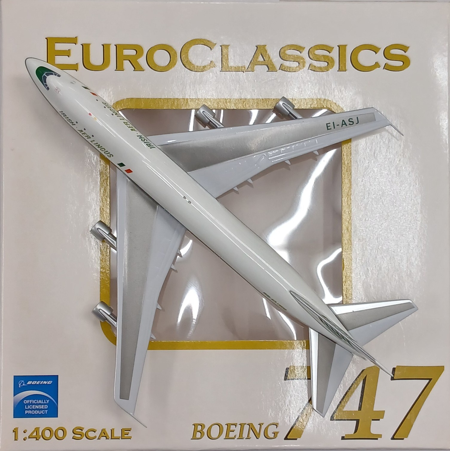 【中古】 その他 完成品(航空機) 民間機 エアロクラシック 1/400 AC70402 B747-100 エアリンガス EI-ASJ 【A&acute;】 ※メーカー出荷時の塗装ムラ等はご容赦下さい｜ホビーランドぽち　店 17,094円