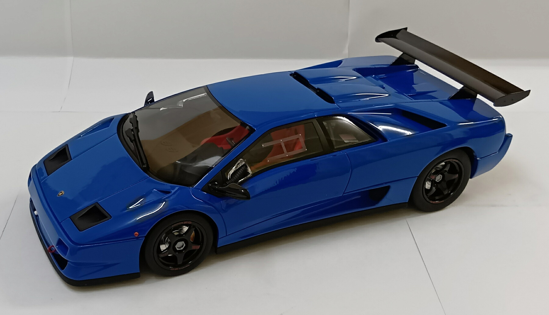 【中古】 その他 スケールミニカー(1/8～1/35) 京商 オリジナル KSR18510BL 1/18 ランボルギーニ ディアブロ SVR ブルー 【A&acute;】 開封済/外箱傷み｜ホビーランドぽち　店