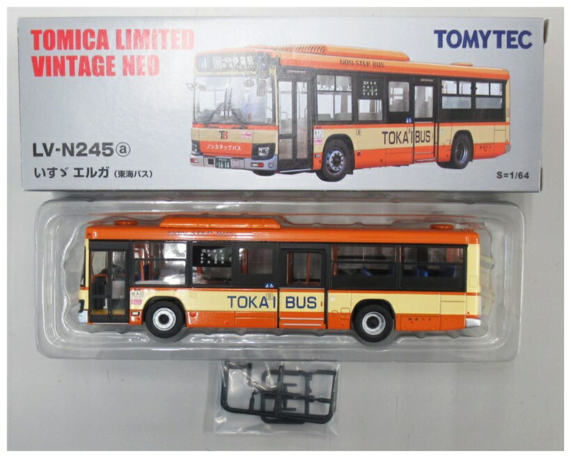 【中古】1/64 TOMYTEC(トミーテック)  <br>トミカリミテッドヴィンテージNEO LV-N245a いすゞエルガ (東海バス) <br>【B】 <br>外箱多少傷み、パーツ未使用　※メーカー出荷時からの塗装ムラ等はご容赦ください。