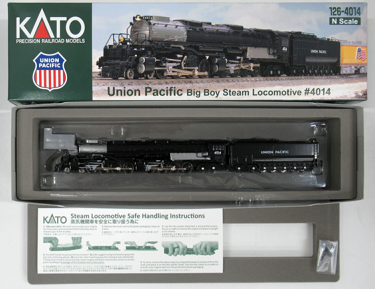 【中古】Nゲージ KATO(カトー) 126-4014 <br>ユニオン・パシフィック鉄道 ビッグボーイ #4014 <br>【A´】 <br>外箱軽い傷み