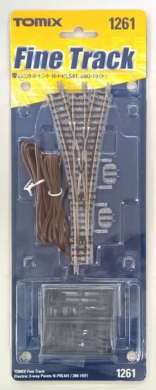 【中古】Nゲージ TOMIX(トミックス) 1261 電動3方ポイント N-PRL541/280-15(F) 【A´】 パッケージ傷み・未開封 / 動作未確認