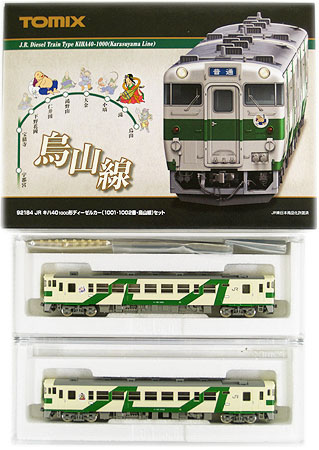 【中古】Nゲージ TOMIX(トミックス) 92184 <br>JR キハ40-1000形 ディーゼルカー (1001・1002番・烏山線)  2両セット <br>【A´】 <br>スリーブ傷み