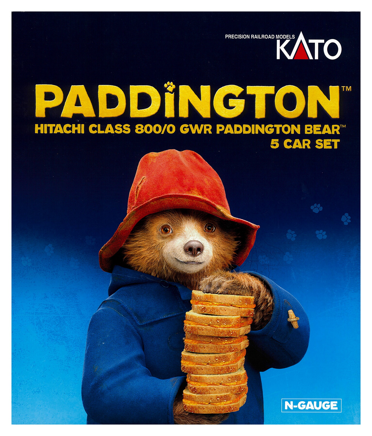 【中古】Nゲージ KATO(カトー) 10-1673 <br>英国鉄道Class800/0 GWR ”Paddington Bear” 5両セット <br>【A】