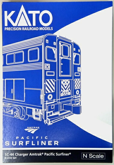 【中古】Nゲージ KATO(カトー) 106-9010 <br>SC-44 Charger, Amtrak(R) Pacific Surfliner(R) 8 Unit Set <br>【A´】 <br>外スリーブ傷み