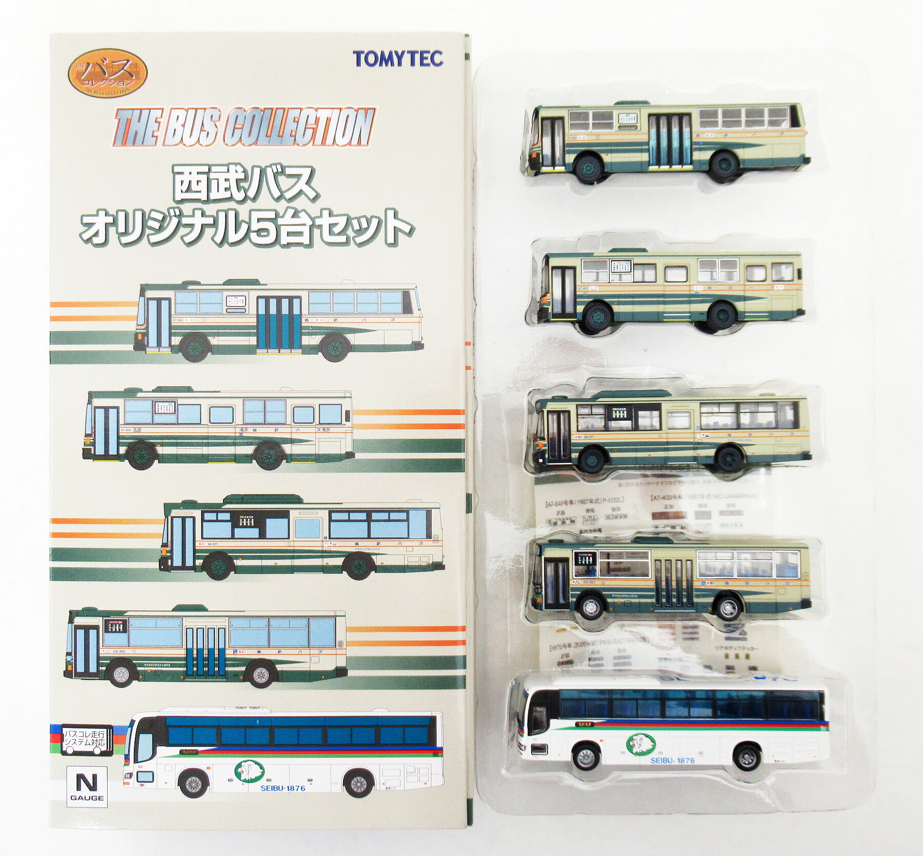【中古】ジオコレ TOMYTEC(トミーテック)  <br>(K204-K208) ザ・バスコレクション 西武バス オリジナル5台セット <br>【A´】 <br>※外箱傷み