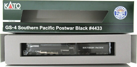 【中古】Nゲージ KATO(カトー) 126-0308 GS-4 Southern Pacific Postwar Black #4433 【A´】 外箱傷み